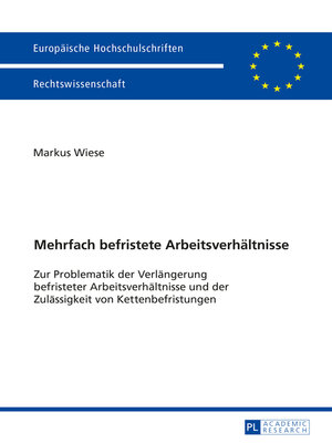 cover image of Mehrfach befristete Arbeitsverhaeltnisse